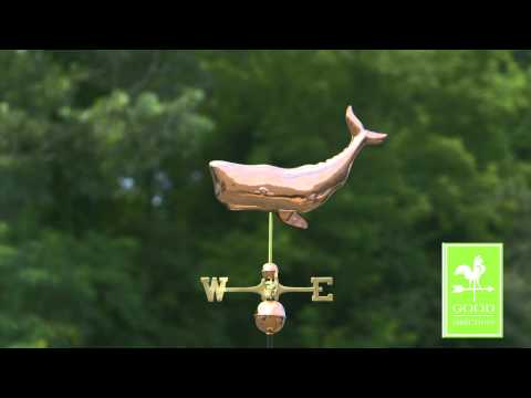 Good Directions 9660P Whale Weathervane - Polished Copper