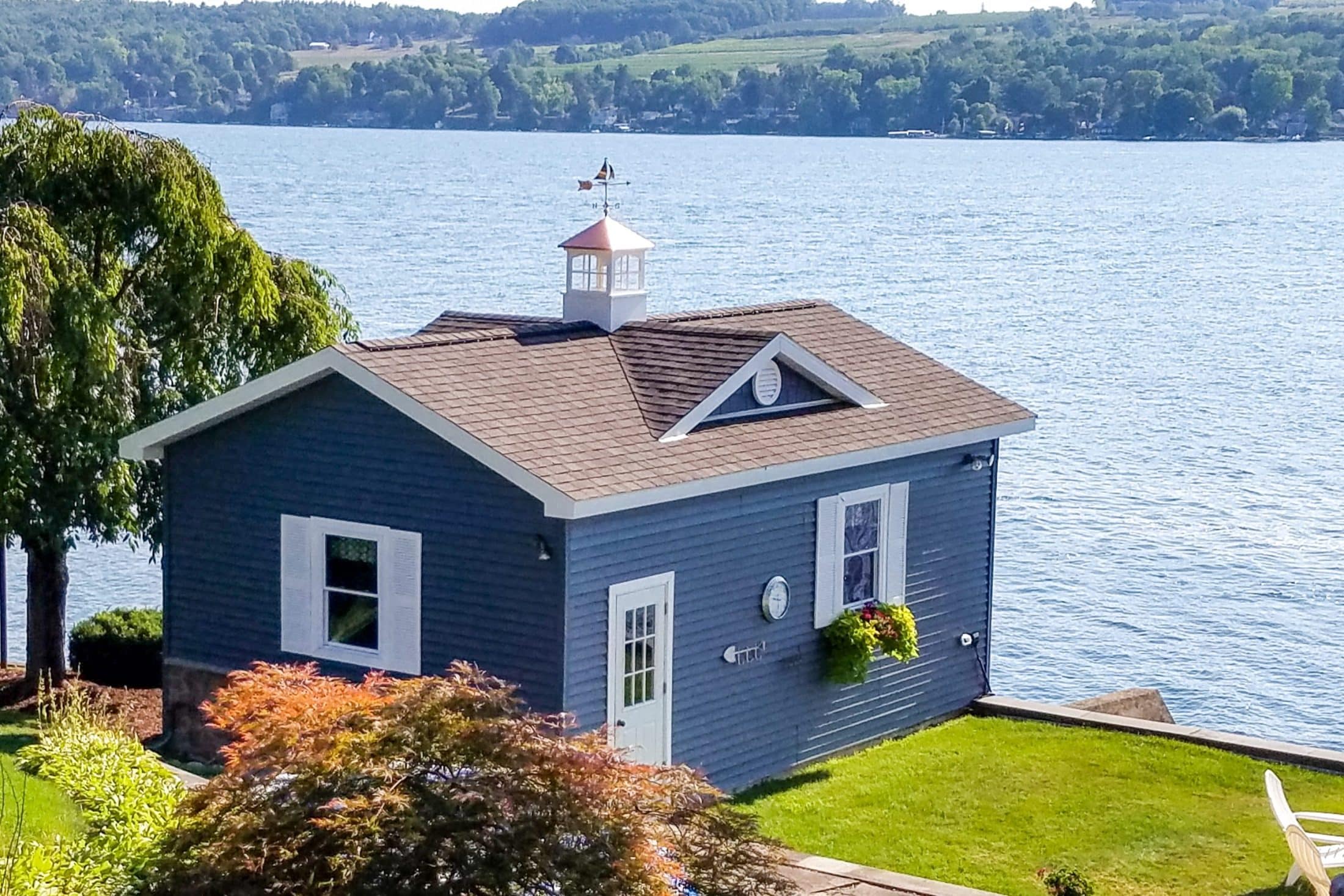 copper roof cupola boat house