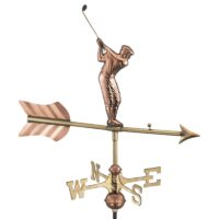 816pr golfer cottage weathervane pure copper