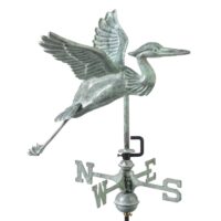 8805v1r blue heron cottage weathervane blue verde copper