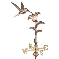 8807pr hummingbird cottage weathervane pure copper