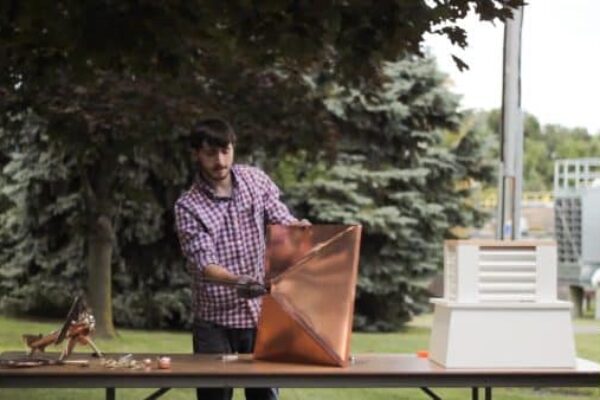 install a weathervane by removing top of cupola