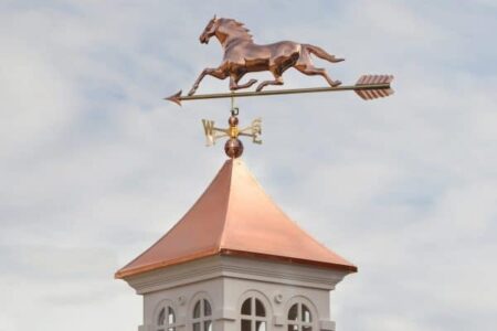 how to install a weathervane on a cupola