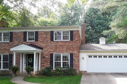 cupola on brick attached garage