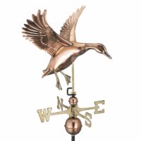 9605P landing duck weathervane polished copper