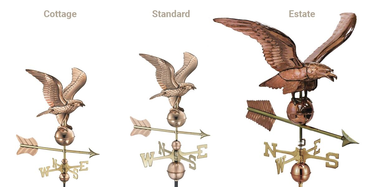 small medium large copper weathervanes for sale