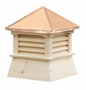 white pine wood shed cupola