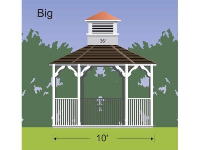 properly sized cupola for a gazebo 36