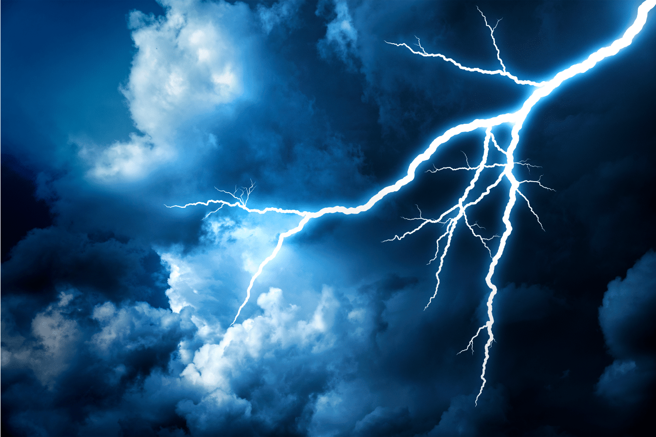 copper cupola roof and lightning