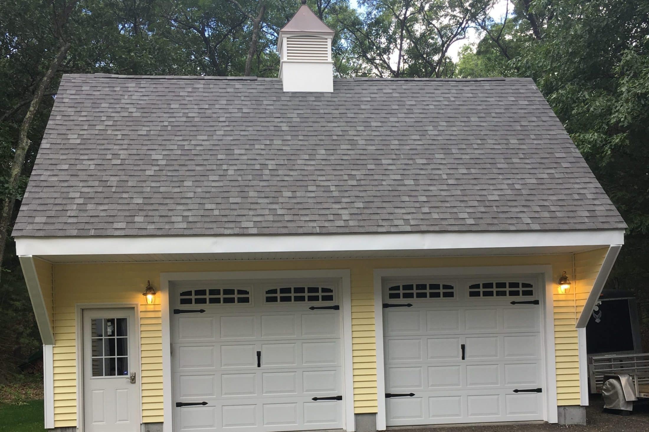 tall louvered cupolas