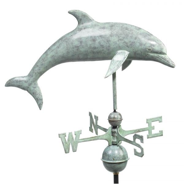 9507v1 dolphin weathervane blue verde copper